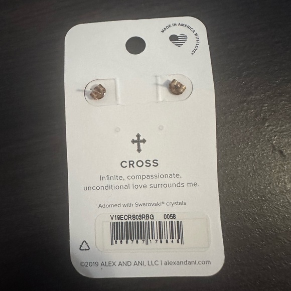 Cross Statement Earrings Alex and Ani x Vintage Sixtysix - Picture 3 of 5